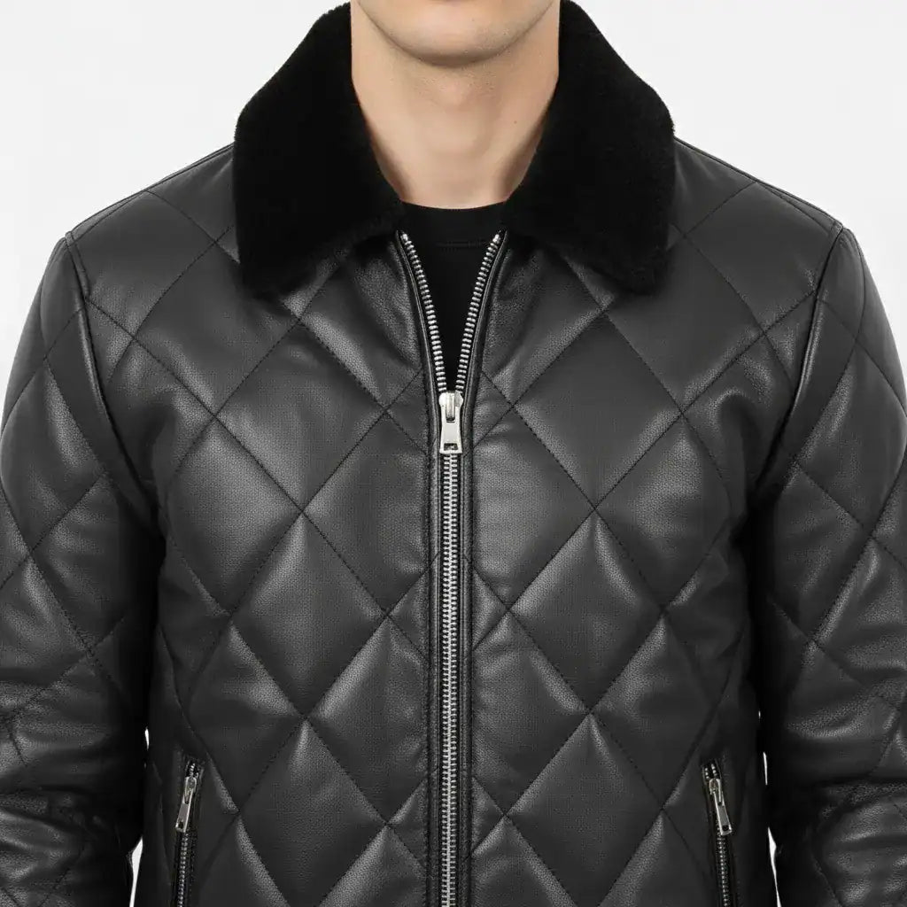 CWJ25-01-Men’s-Black-Quilted-Leather-Jacket-with-Fur-Collar-Premium-Winter-Outerwear-by-Coder-Stitch (8)