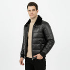 CWJ25-06-mens-black-puffer-leather-jacket-with-faux-fur-collar-coder-stitch (5)