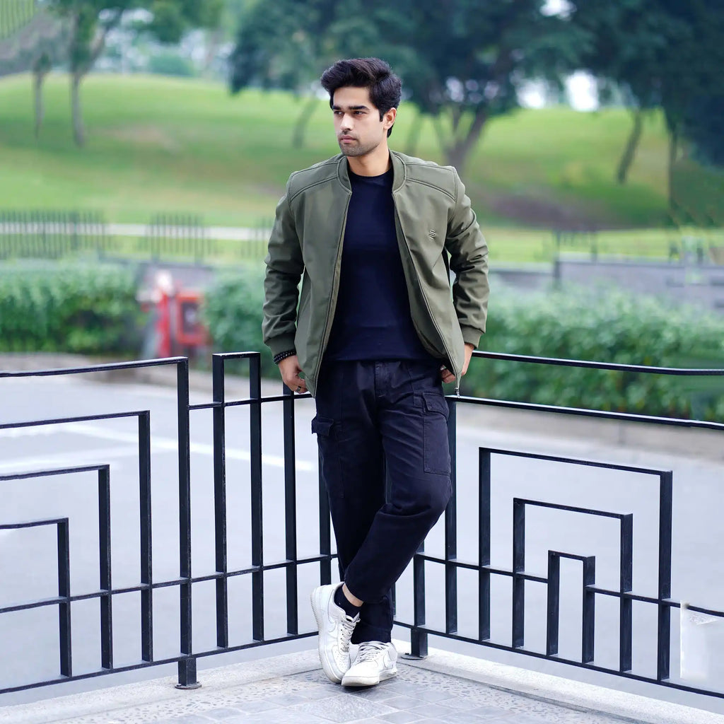 Green Soft Shell Jacket Coder-Stitch-34