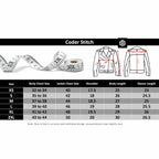 MEN JACKET SIZE CHART CODER STITCH