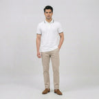 Essential White Tipped Polo Shirt
