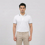 Essential White Tipped Polo Shirt