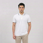 Essential White Tipped Polo Shirt