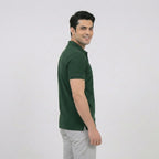 Forest Green Essential Pique Polo