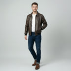 cwj25-17-mens-dark-brown-faux-leather-bomber-jacket-coder-stitch (1)