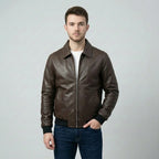 cwj25-17-mens-dark-brown-faux-leather-bomber-jacket-coder-stitch (3)