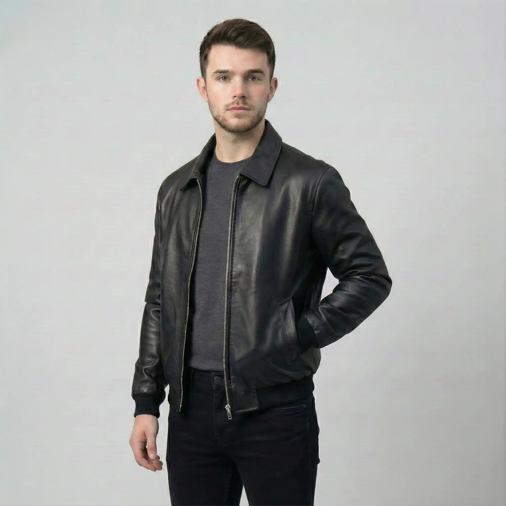 cwj25-18-mens-black-faux-leather-bomber-jacket-coder-stitch (1)