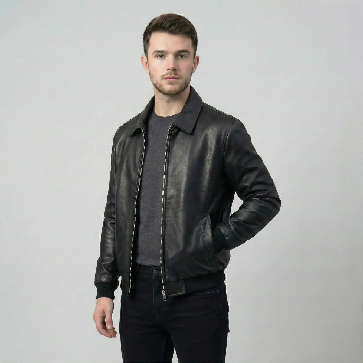 cwj25-18-mens-black-faux-leather-bomber-jacket-coder-stitch (1)