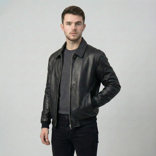 cwj25-18-mens-black-faux-leather-bomber-jacket-coder-stitch (1)