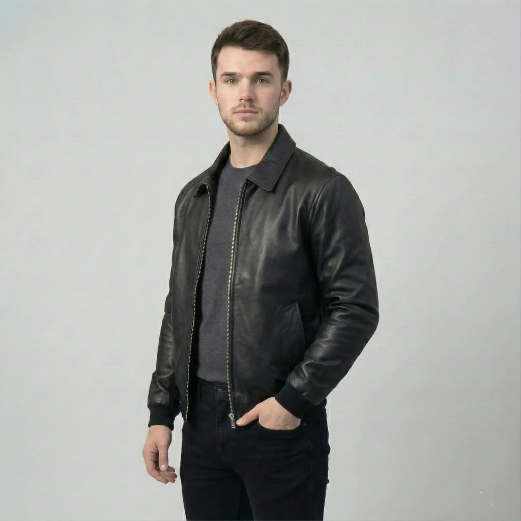 cwj25-18-mens-black-faux-leather-bomber-jacket-coder-stitch (2)