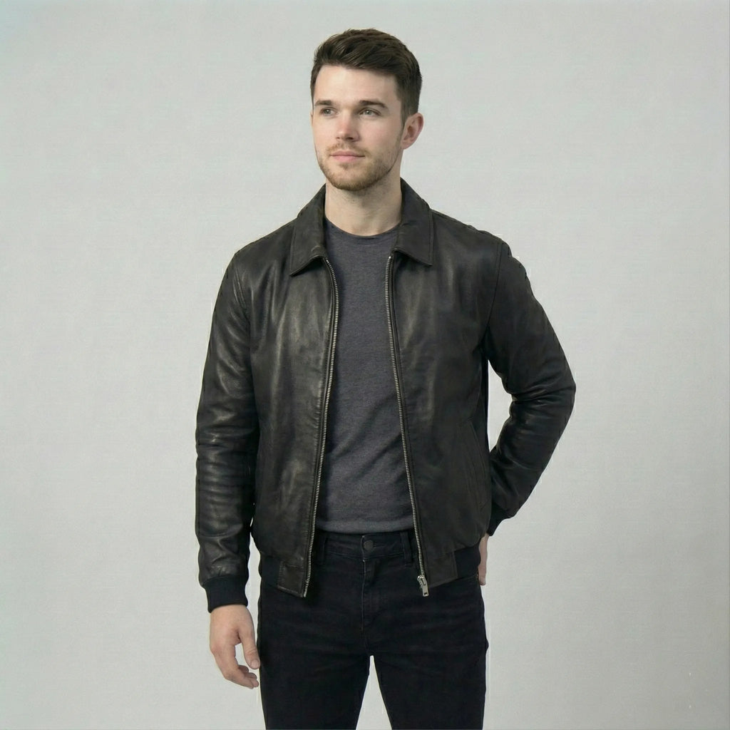 cwj25-18-mens-black-faux-leather-bomber-jacket-coder-stitch (5)