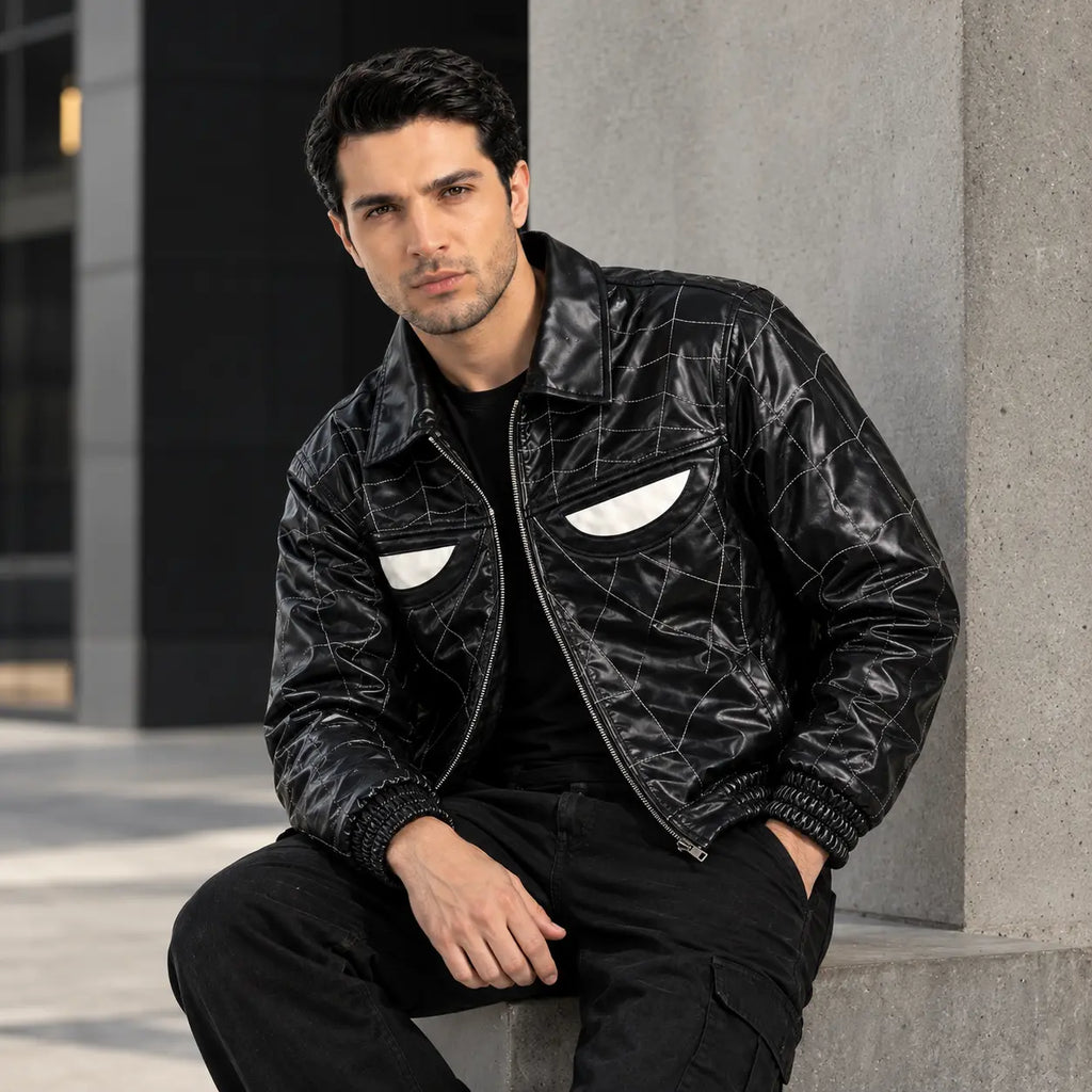Spiderweb Leather Jacket