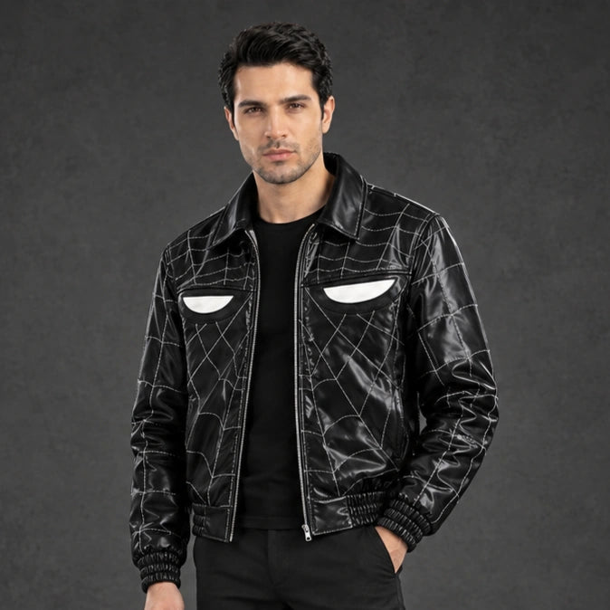 Spiderweb Leather Jacket