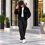Black Velvet Winter Jacket