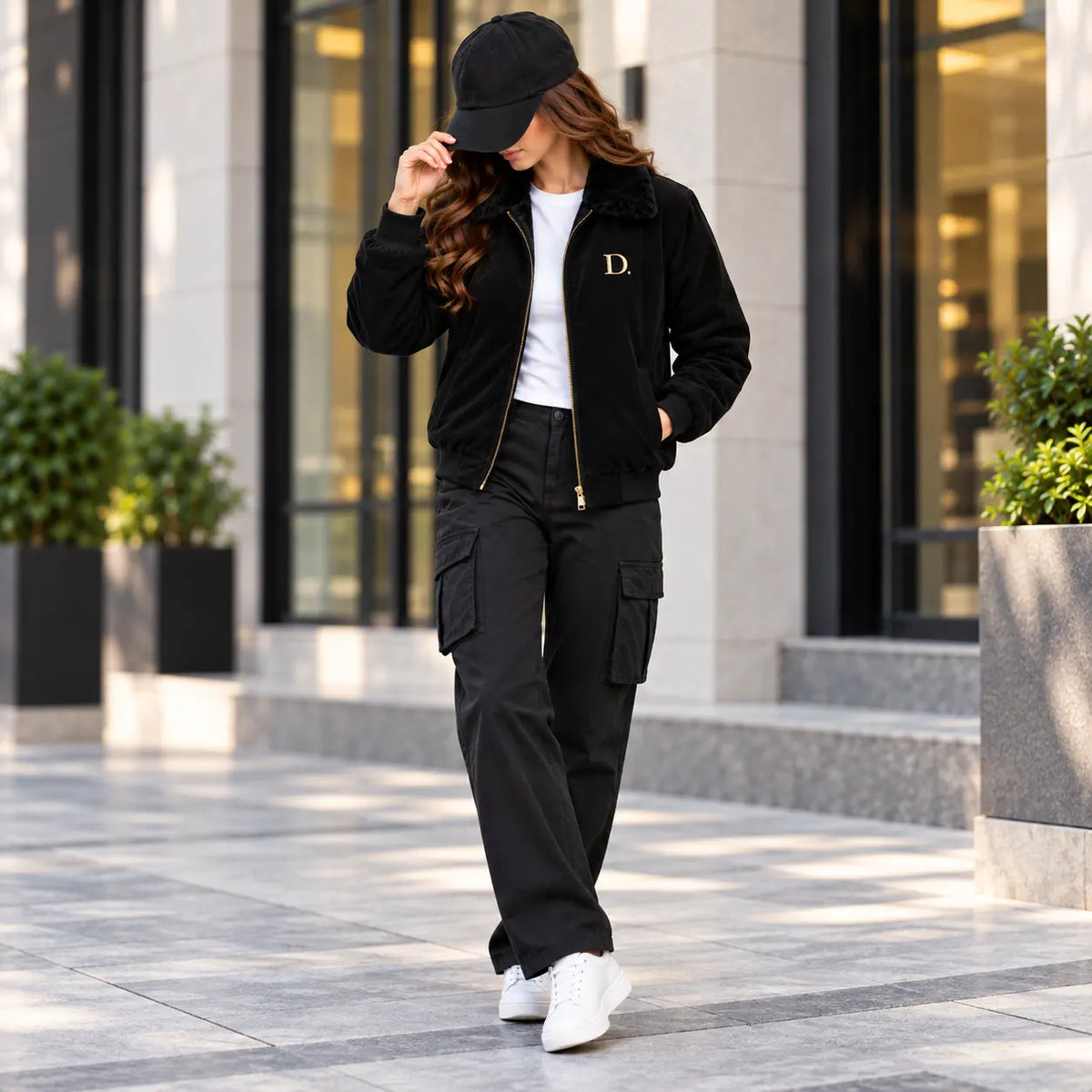 Black Velvet Winter Jacket