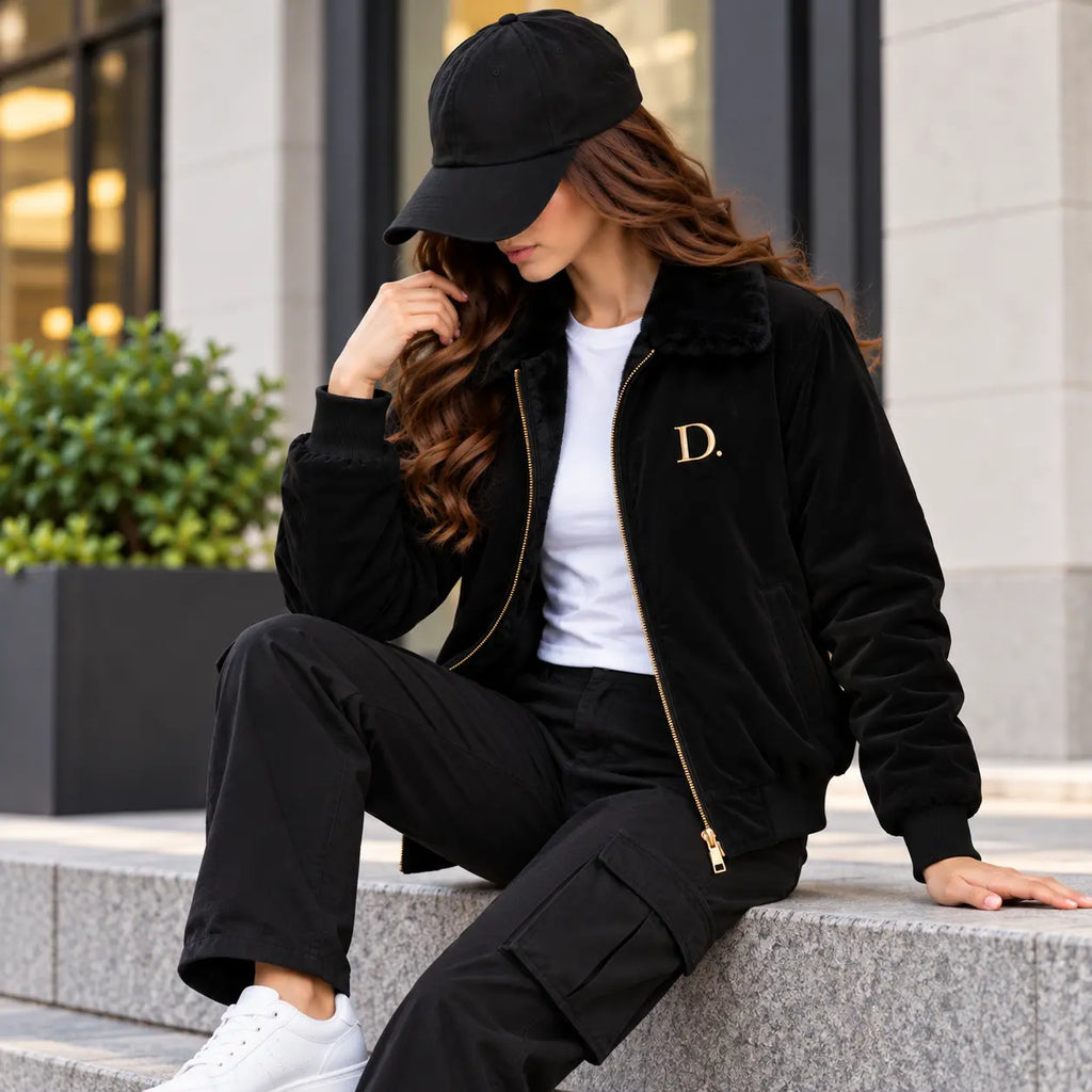 Black Velvet Winter Jacket
