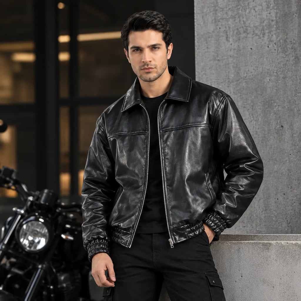 Black Urban Leather Jacket