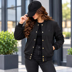 Black Softshell Varsity Jacket