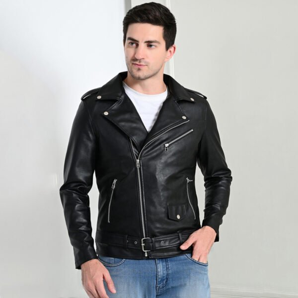 Faux Leather Biker Jacket