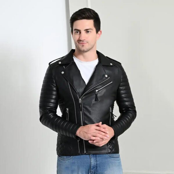 Faux Leather Biker Jacket