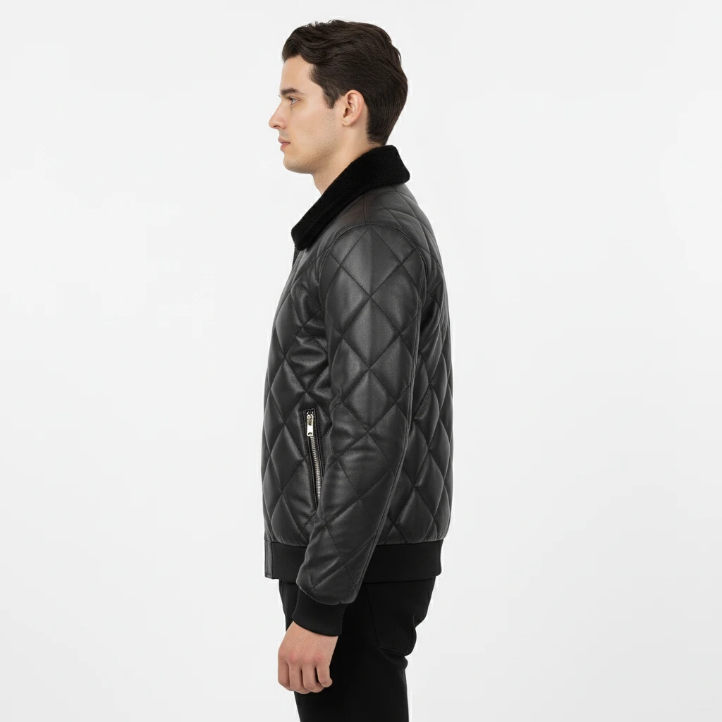 Diamond Quilted Jacket - Image 6