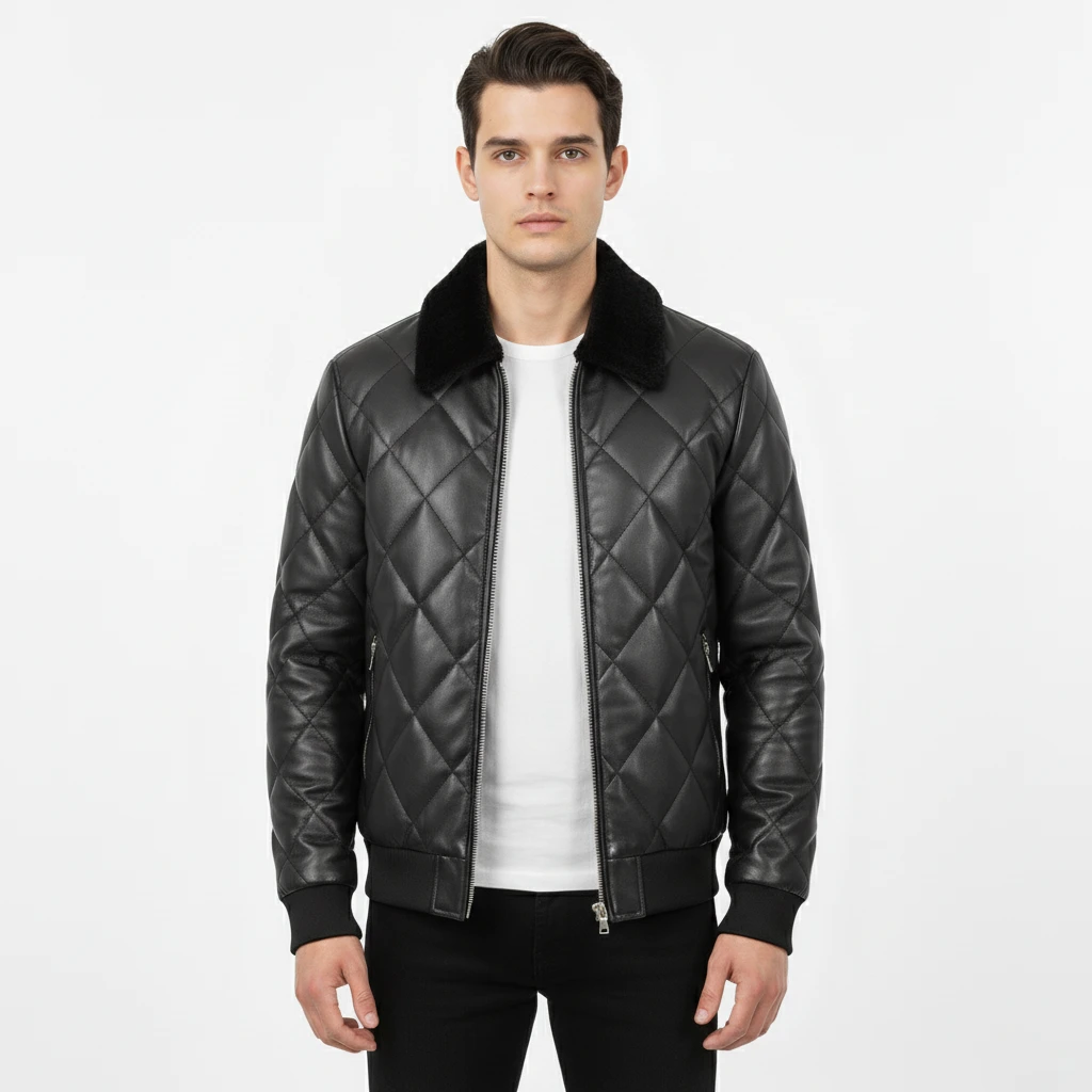 Diamond Quilted Jacket - Image 3