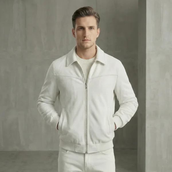 White Suede Jacket